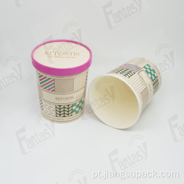 Descartáveis ​​3 onças 5 onças de sorvete de sorvete de papel xícaras